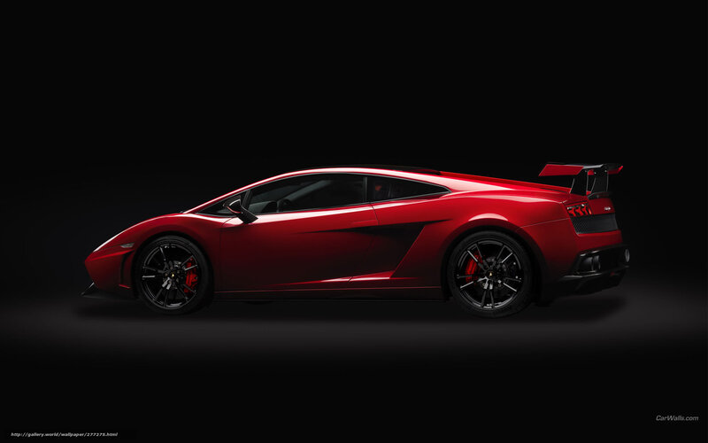Red Sports Car — Dramatic, Photograph, Black Wheels, Rear Wing, Dark Background
