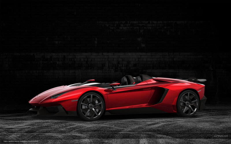 Red Sports Car — Dramatic, Photograph, Brick Wall, Car Interior