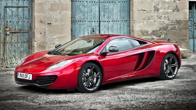 Red Sports Car — Dramatic, Photograph, Building, Door