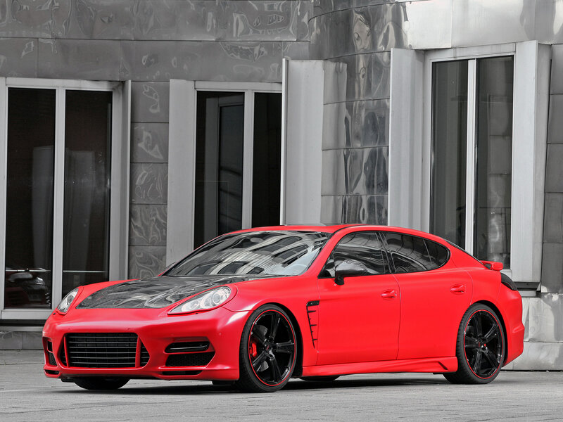 Red Sports Car — Dramatic, Photograph, Building, Windows, Tires