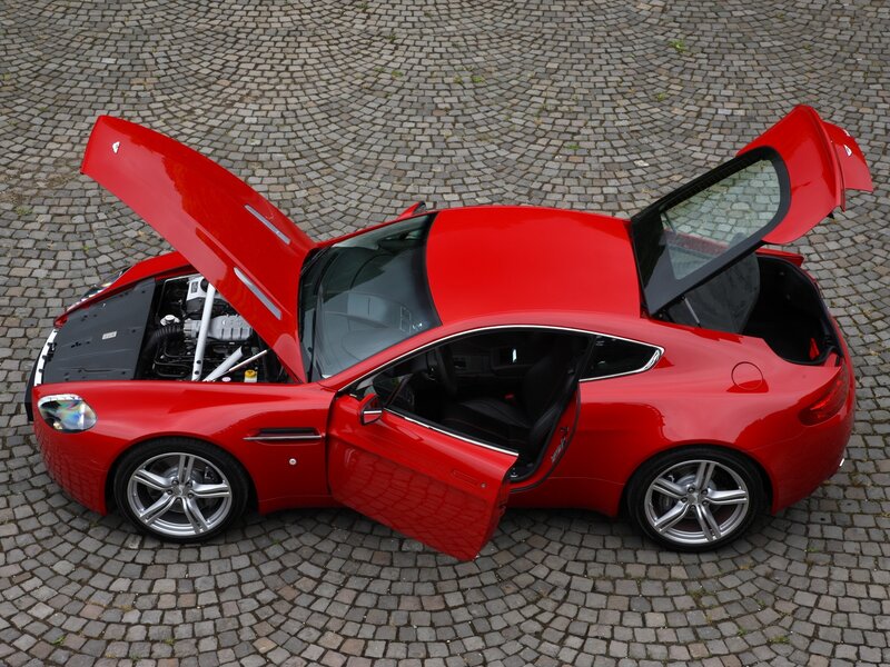 Red Sports Car — Dramatic, Photograph, Car Door, Hood, Trunk