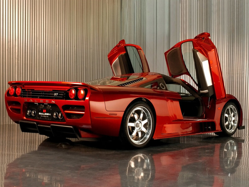 Red Sports Car — Dramatic, Photograph, Car Door, Wheel, Exhaust, Black, Silver