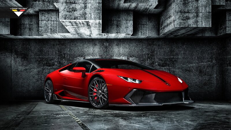 Red Sports Car — Dramatic, Photograph, Concrete Wall, Car Wheels