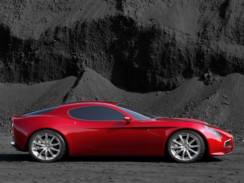 Red Sports Car — Dramatic, Photograph, Dirt