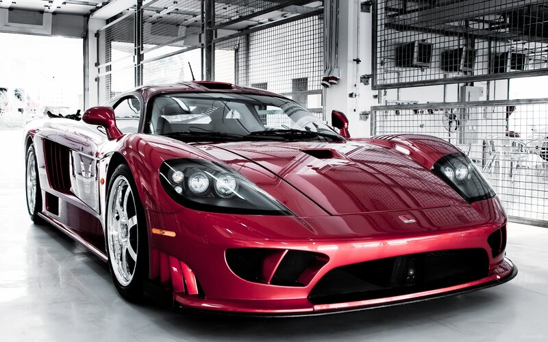 Red Sports Car — Dramatic, Photograph, Garage