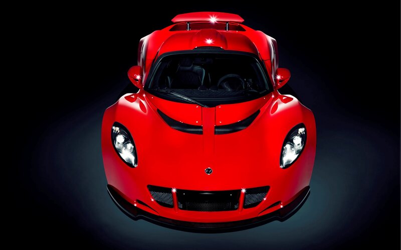 Red Sports Car — Dramatic, Photograph, Headlights, Windshield