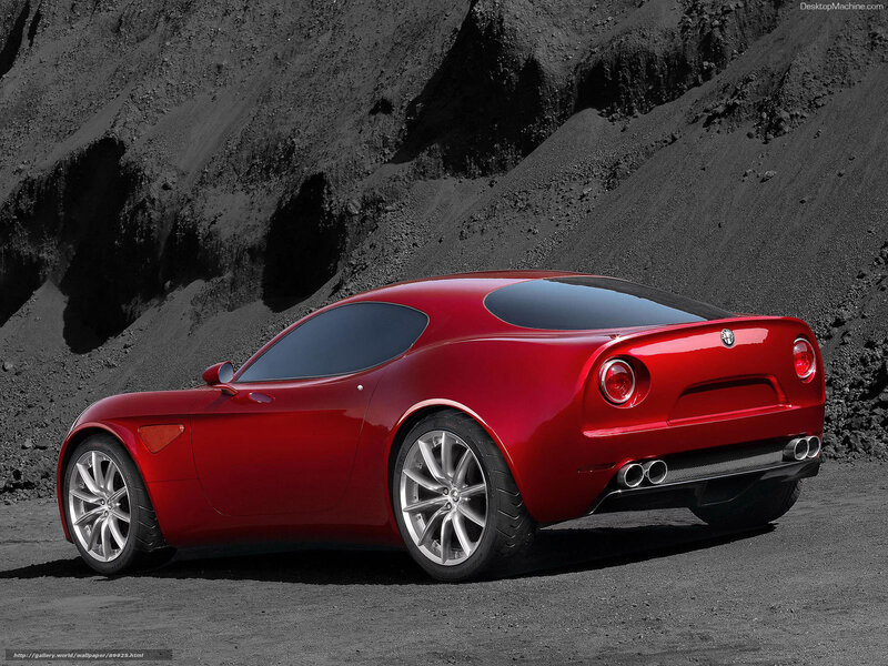 Red Sports Car — Dramatic, Photograph, Mountain, Tire