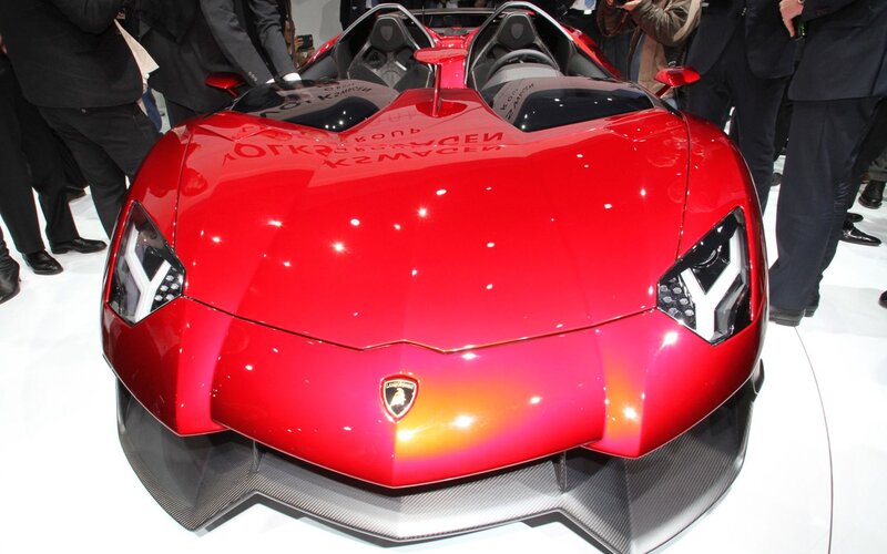 Red Sports Car — Dramatic, Photograph, People, Show Floor