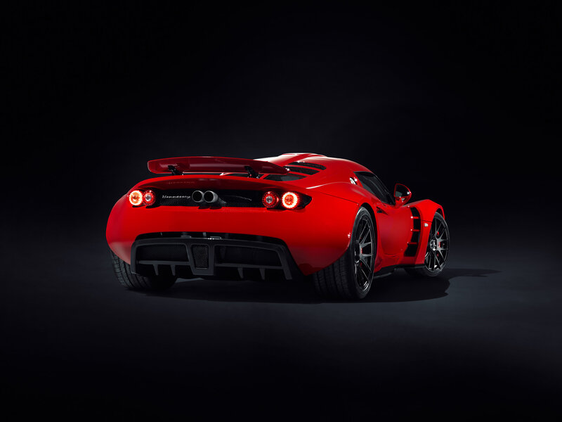 Red Sports Car — Dramatic, Photograph, Rear View
