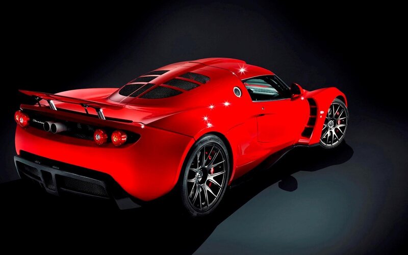 Red Sports Car — Dramatic, Photograph, Rear Wing