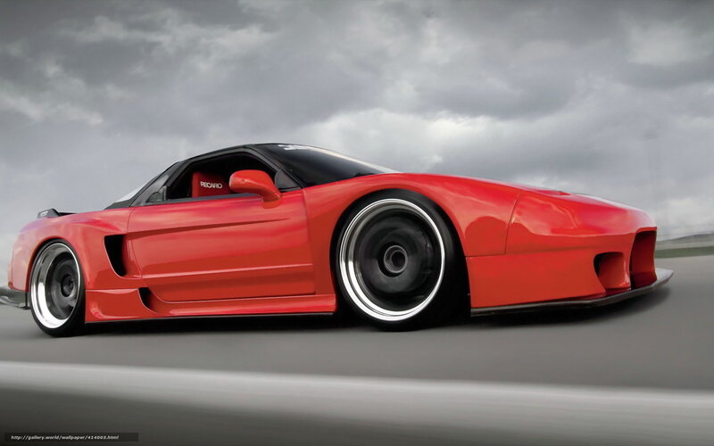 Red Sports Car — Dramatic, Photograph, Sky