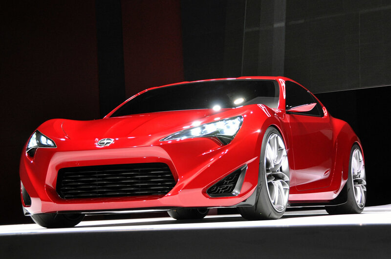 Red Sports Car — Dramatic, Photograph, Stage, Headlights