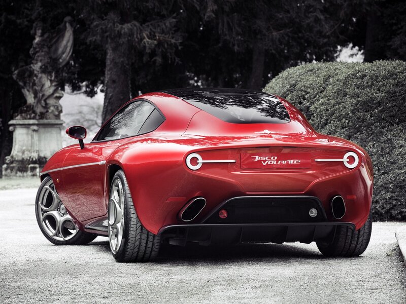 Red Sports Car — Dramatic, Photograph, Statue