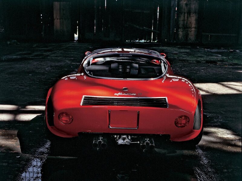 Red Sports Car — Dramatic, Photograph, Tunnel, Exhaust, Black