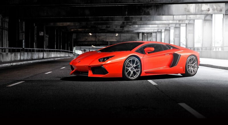 Red Sports Car — Dramatic, Photograph, Underpass