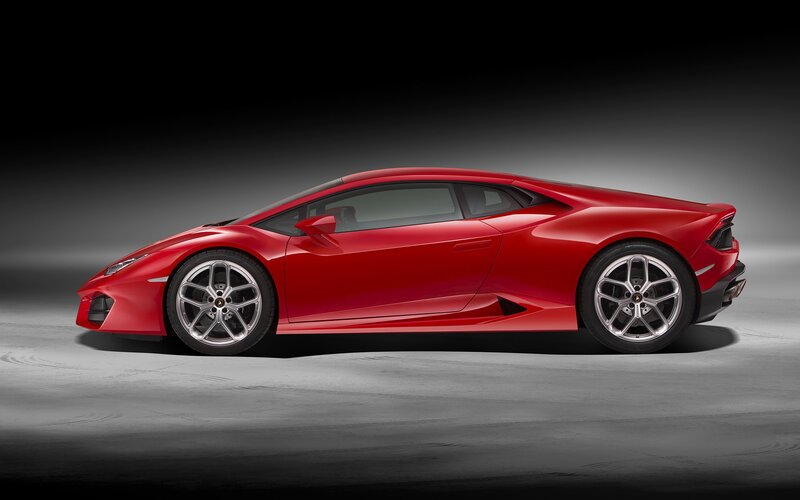 Red Sports Car — Dramatic, Photograph, Wheels, Side Mirror