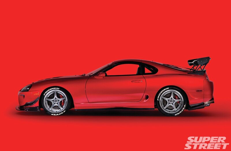 Red Sports Car — Dramatic, Photograph, Wheels, Spoiler
