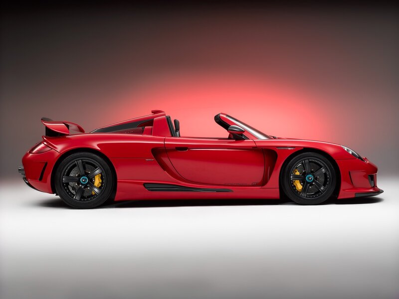Red Sports Car — Dramatic, Photograph, Wheels, Targa Top, Rear Wing