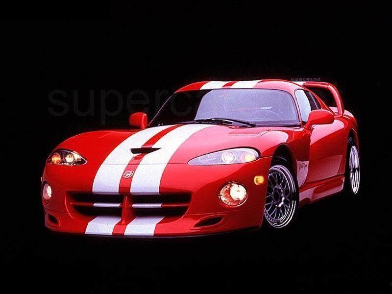 Red Sports Car — Dramatic, Photograph, White Stripes, Black Background