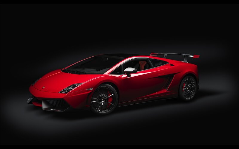 Red Sports Car — Dramatic, Photograph, Wings, Black Wheels