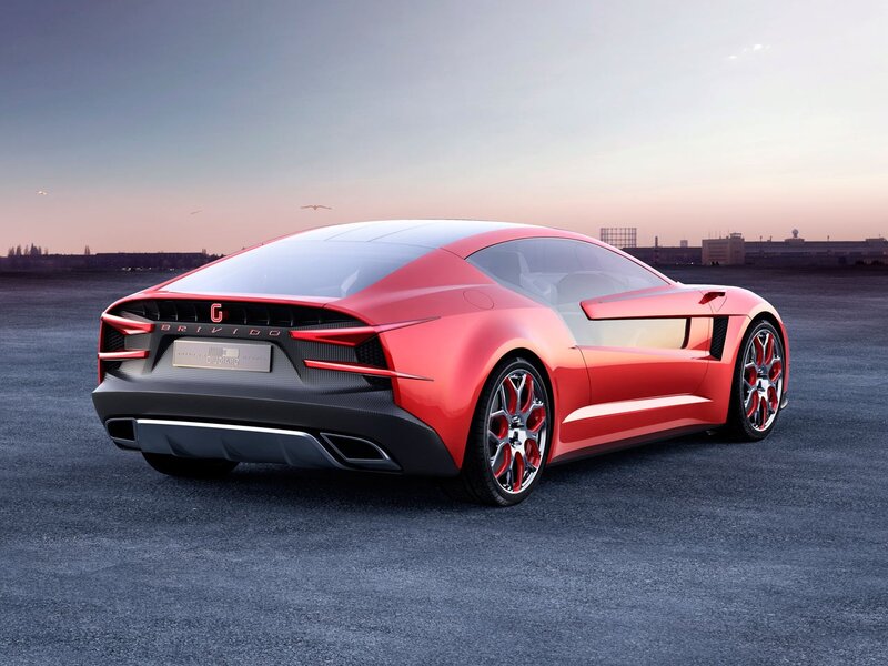 Red Sports Car — Dramatic, Sunset, 3d Render, Sky, Runway