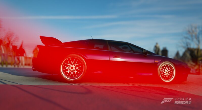 Red Sports Car — Dramatic, Sunset, 3d Render, Wheels