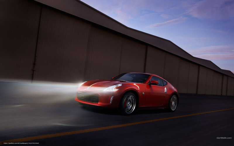 Red Sports Car — Dramatic, Sunset, Photograph, Building, Road