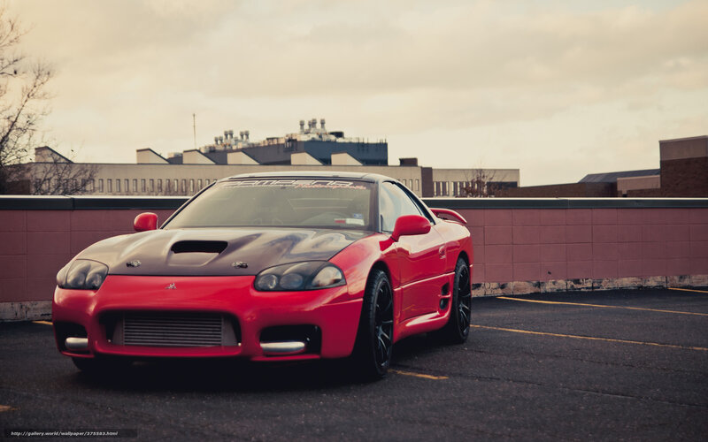 Red Sports Car — Dramatic, Sunset, Photograph, Building, Wall