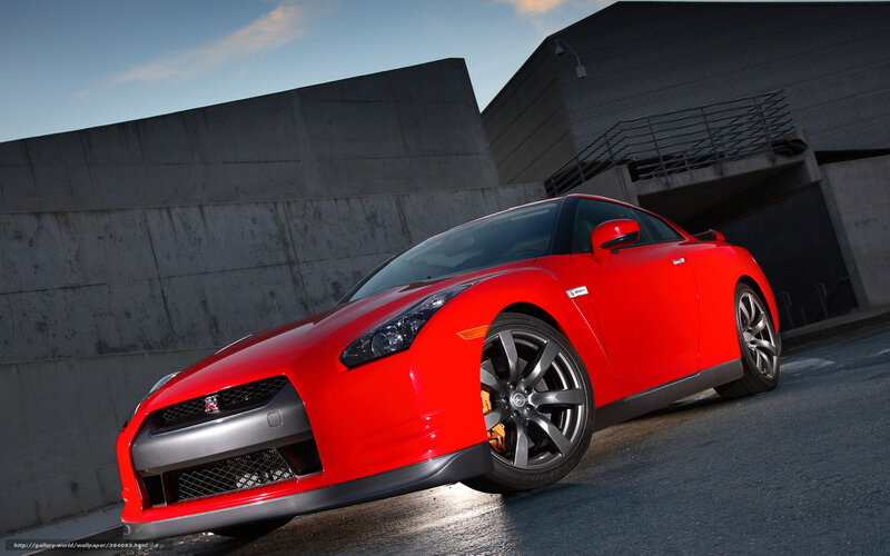 Red Sports Car — Dramatic, Sunset, Photograph, Concrete Wall