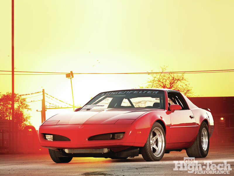 Red Sports Car — Dramatic, Sunset, Photograph, Power Lines