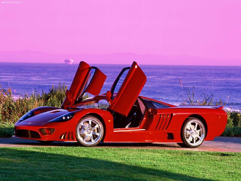 Red Sports Car — Dramatic, Sunset, Photograph