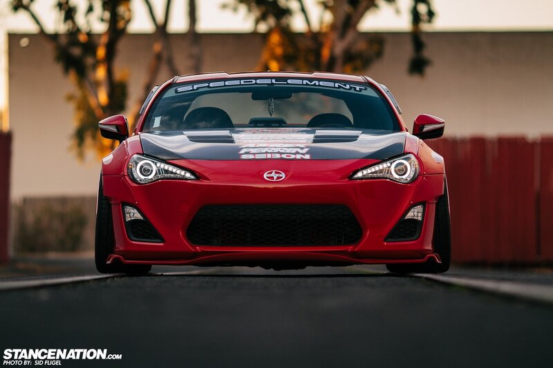 Red Sports Car — Dramatic, Sunset, Photograph, Windshield