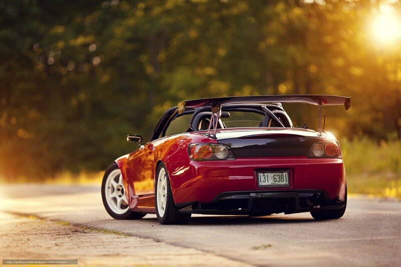 Red Sports Car — Dramatic, Sunset, Photograph, Wings, Road