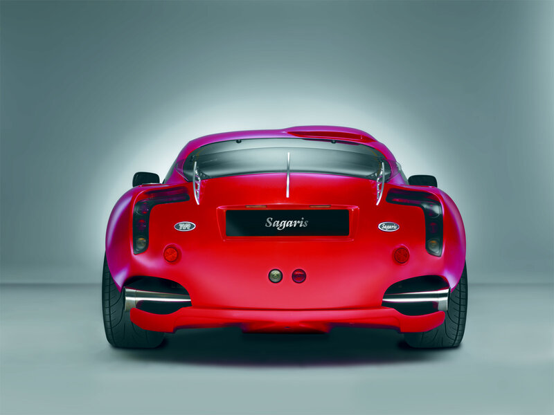 Red Sports Car — Dramatic, Taillights