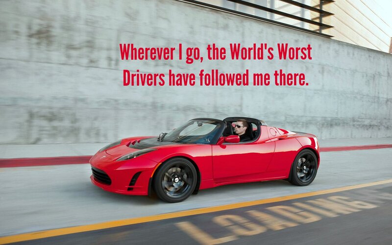 Red Sports Car Driving — Dynamic, Afternoon