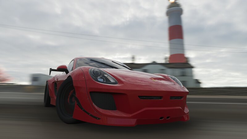 Red Sports Car — Dynamic, 3d Render, Lighthouse