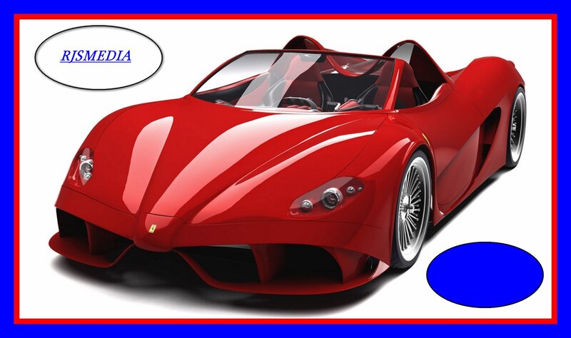 Red Sports Car — Dynamic, 3d Render, Logo