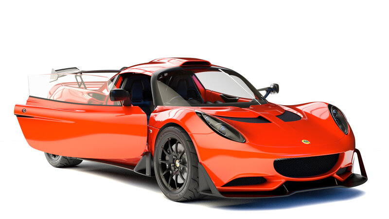 Red Sports Car — Dynamic, 3d Render, Open Door