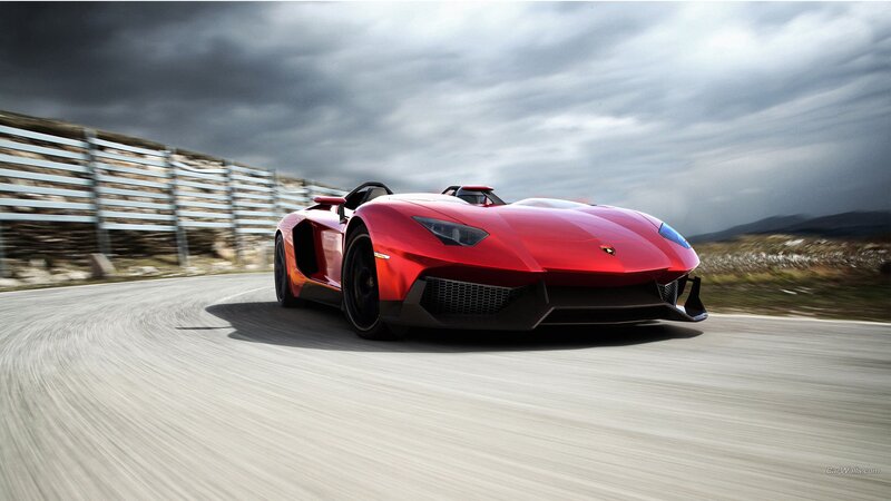 Red Sports Car — Dynamic, 3d Render, Race Track, Guardrail