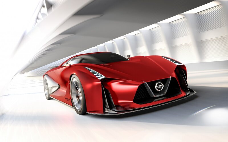 Red Sports Car — Dynamic, 3d Render, Tunnel