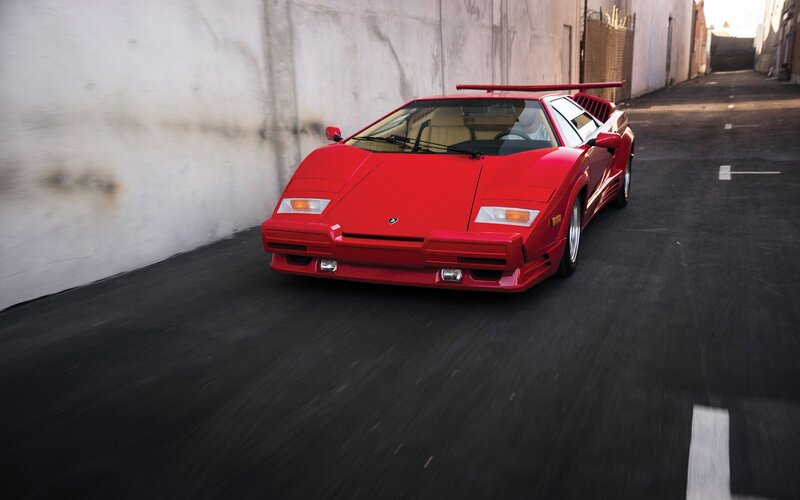 Red Sports Car — Dynamic, Afternoon, Photograph, Alley