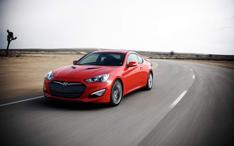 Red Sports Car — Dynamic, Afternoon, Photograph, Road, Desert, Tree