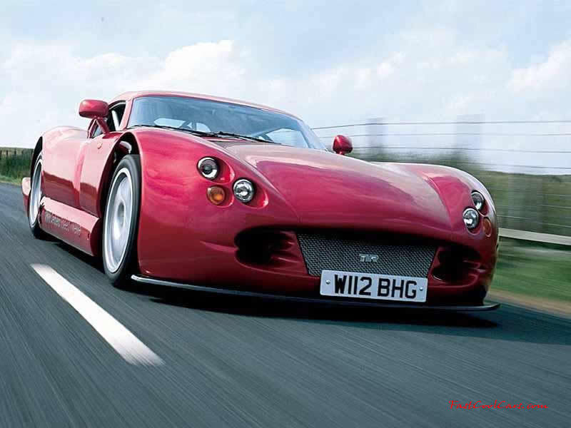 Red Sports Car — Dynamic, Afternoon, Photograph, Road, Sky
