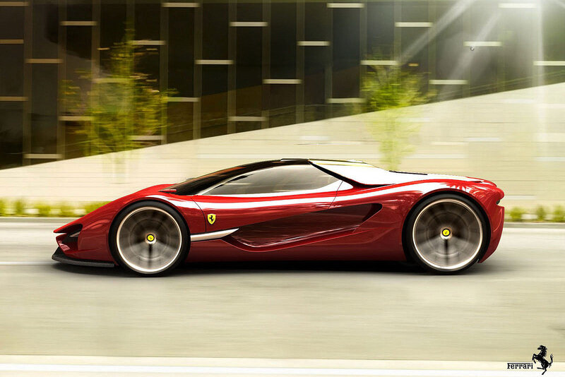 Red Sports Car — Dynamic, Digital Art, Building