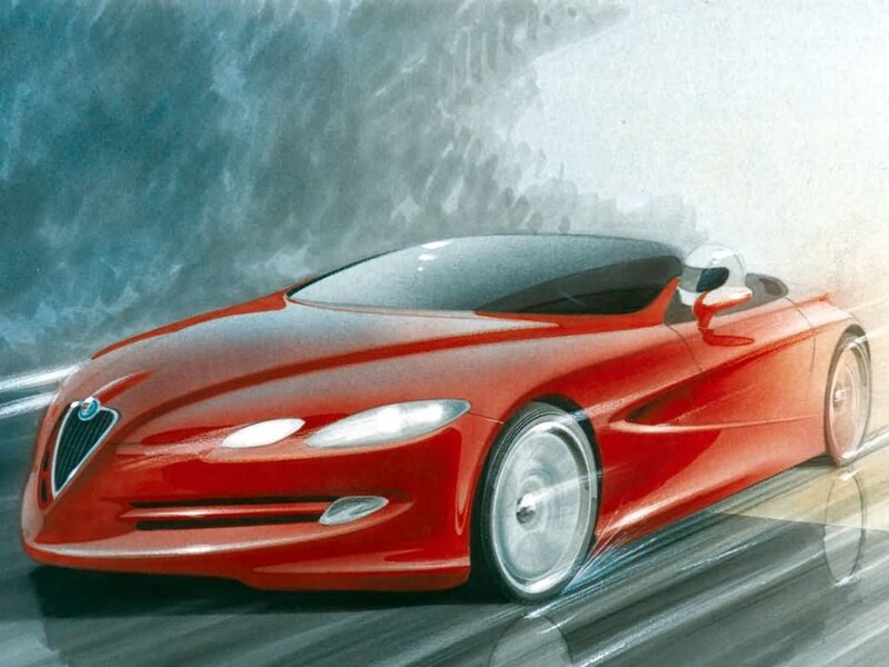Red Sports Car — Dynamic, Illustration, Driver