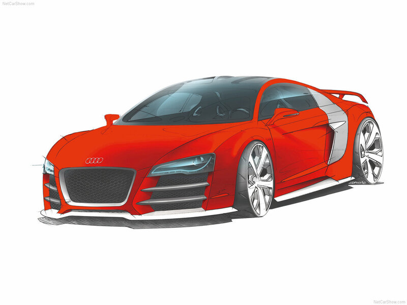 Red Sports Car — Dynamic, Illustration, Wheels