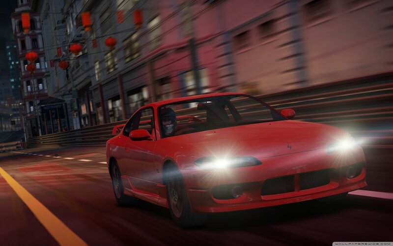 Red Sports Car — Dynamic, Night, 3d Render