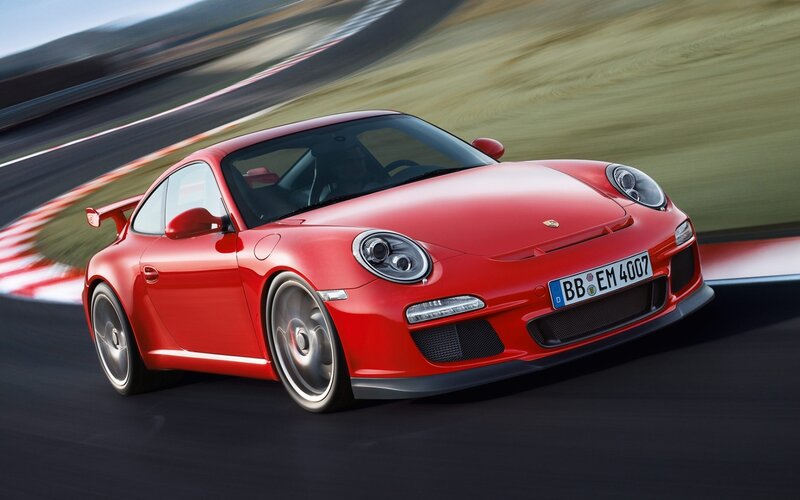 Red Sports Car — Dynamic, Photograph, Race Track, Wind Blur