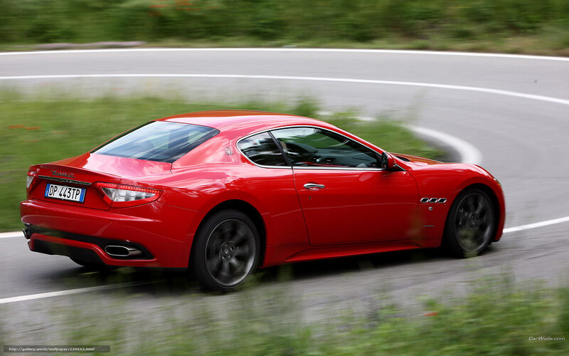 Red Sports Car — Dynamic, Photograph, Road, Grass
