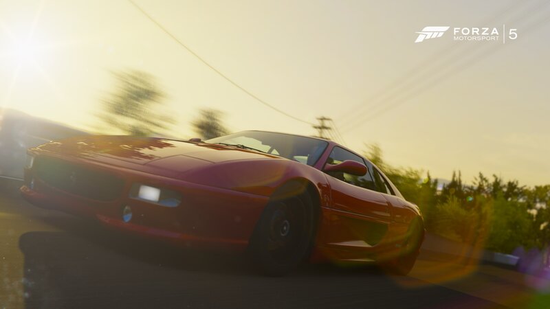 Red Sports Car — Dynamic, Sunset, 3d Render, Sunlight